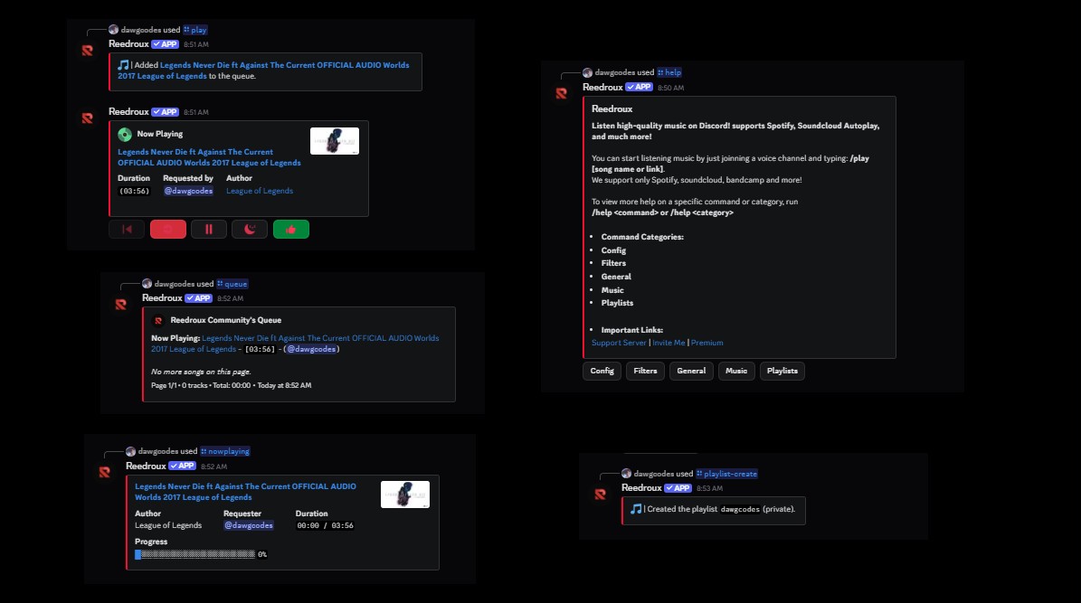 Reedroux Bot Interface